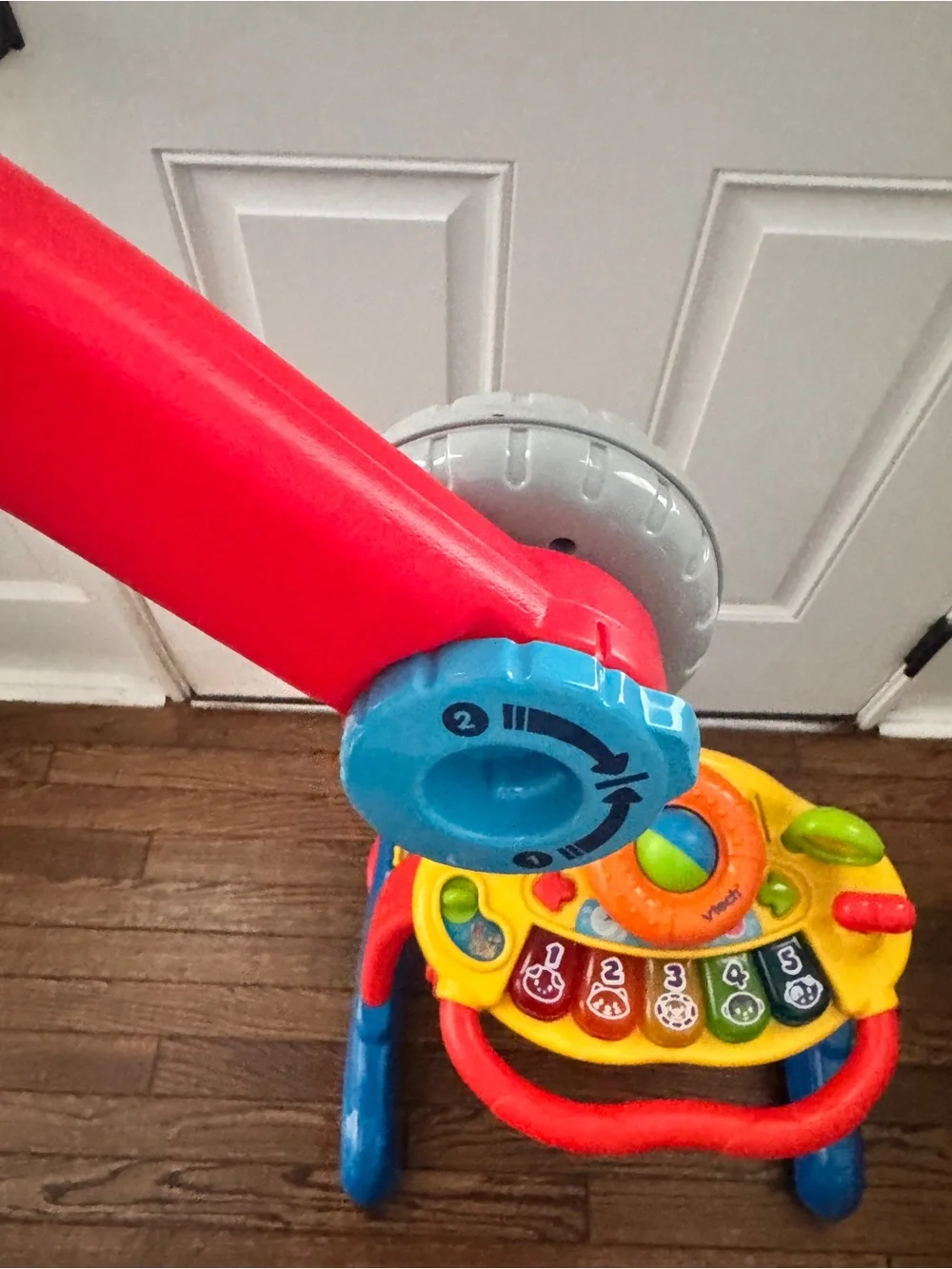 Interactive Baby Activity Walker & Play Table - Bright Red, Blue, Yellow